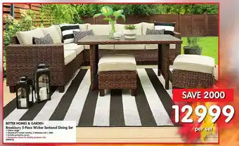 Makro Brookbury 5-Piece Wicker Sectional Dining Set offer
