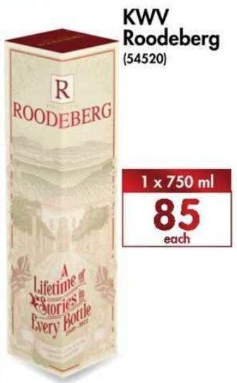 KWV Roodeberg 1 x 750ml