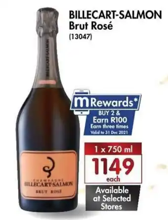 Makro’s liquor Billecart-Salmon Brut Rosé 750ml offer
