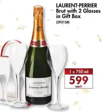 Laurent-Perrier Brut with 2 Glasses in Gift BOx 750ml