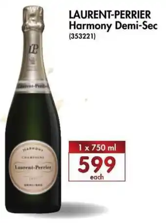 Makro’s liquor Laurent-Perrier Harmony Demi-Sec 750ml offer