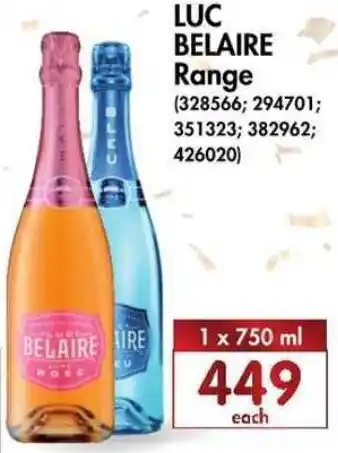 Luc Belaire Range 750ml