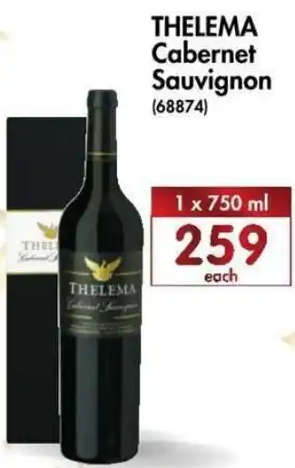 Makro’s liquor Thelema Cabernet Sauvignon 1 x 750ml offer