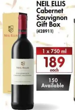 Neil Ellis Cabernet Sauvignon Gift Box 1 x 750ml