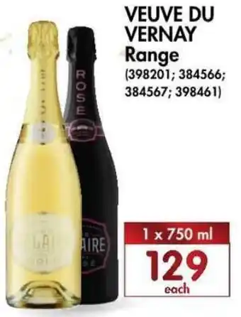 Makro’s liquor Veuve Du Vernay Range 750ml offer
