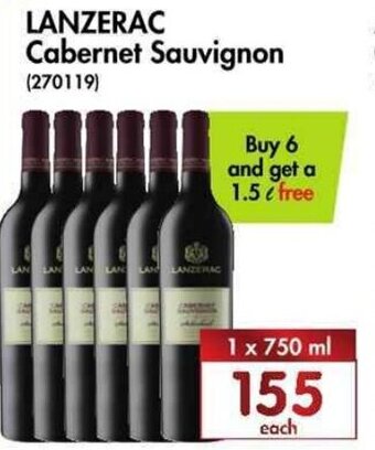 Lanzerac Cabernet Sauvignon 1 x 750ml
