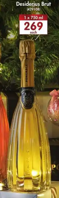 Makro’s liquor Desiderius Brut 750ml offer