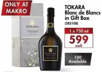 Makro’s liquor Tokara Blanc de Blancs in Gift BOx 750ml offer