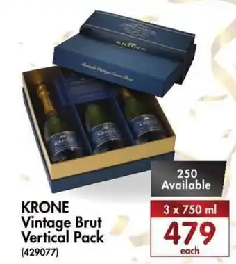 Makro’s liquor Krone Vintage Brut Vertical Pack 3x750ml offer