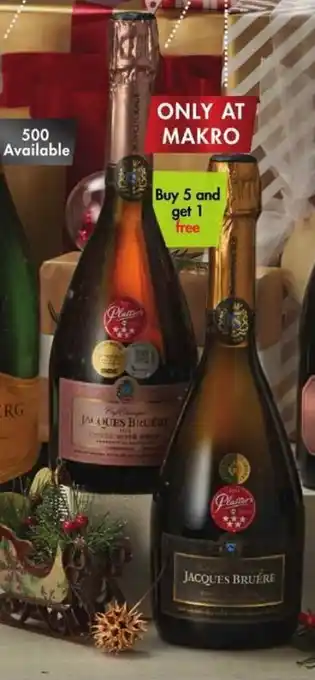 Makro’s liquor Bon Courage Jacques Bruére Brut or Brut Rosé 750ml offer