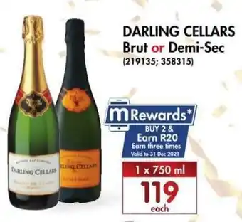 Makro’s liquor Darling Cellars Brut or Demi-Sec 750ml offer
