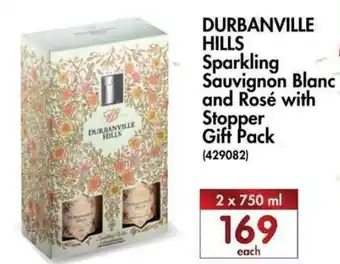 Makro’s liquor Durbanville Hills Sparkling Sauvignon Blanc and Rosé with Stopper Goft Pack 2x750ml offer