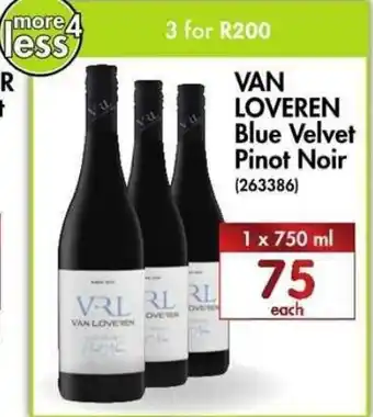 Makro’s liquor Van Loveren Blue Velvet Pinot Noir 1 x 750ml offer
