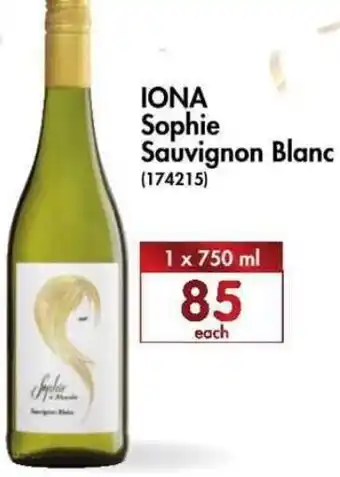 Makro’s liquor Iona Sophie Sauvignon Blanc 1 x 750ml offer