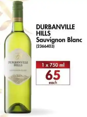 Durbanville Hills Sauvignon Blanc 1 x 750ml