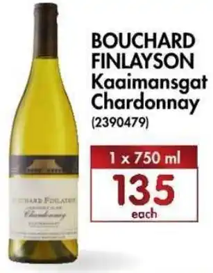 Makro’s liquor Bouchard Finlayson Kaaimansgat Chardonnay 1x750ml offer