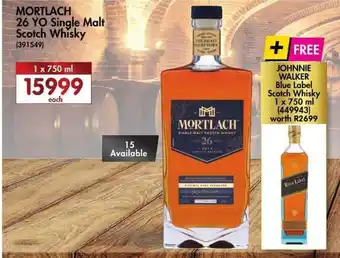 Makro’s liquor Mortlach 26 YO Single Malt Scotch Whisky 1x750ml offer