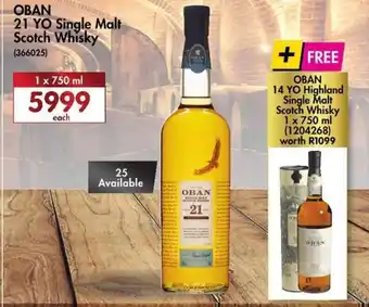 Makro’s liquor Oban 21 YO Single Malt Scotch Whisky 1x750ml offer