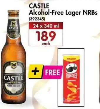 Makro’s liquor Castle Alcohol-Free Lager NRB's 24x340ml offer