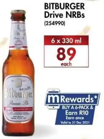 Bitburger Drive NRBs 6x330ml