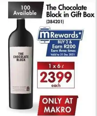 The Chocolate Block in Gift Box 1x6L