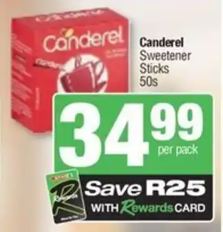 Spar Canderel Sweetener Sticks offer