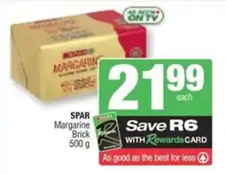 Spar SPAR Margarine Brick offer