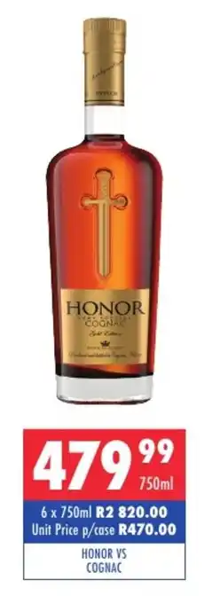 Ultra Liquors Honor vs cognac offer