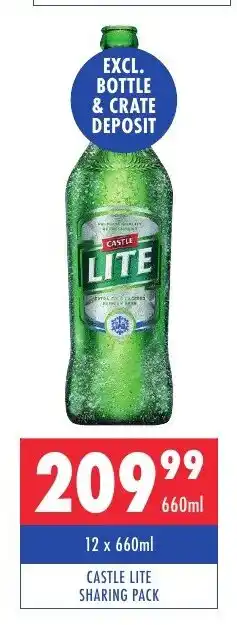 Ultra Liquors Castle lite sharing pack offer