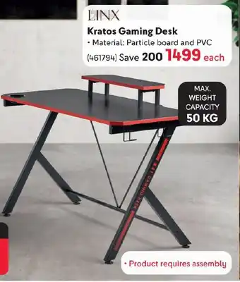 Makro Kratos Gaming Desk offer