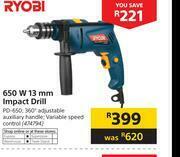Builders Warehouse Ryobi 650W 13mm Impact Drill offer