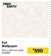 Builders Warehouse Fired Earth Foil Wallpaper (Gold)-10m x 530mm offer