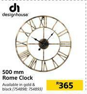 Builders Warehouse Design House 500mm Rome Clock offer