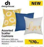 Builders Warehouse Design House Assorted Scatter Cushions-500mm x 500mm Each offer