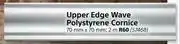 Builders Warehouse Upper Edge Wave Polystyrene Cornice 2m-70mm x 70mm offer