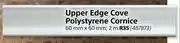 Builders Warehouse Upper Edge Cove Polystyrene Cornice 2m-60mm x 60mm offer
