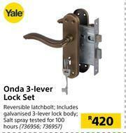 Builders Warehouse Yale Onda 3 Lever Lock Set offer