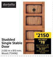 Builders Warehouse Dortello Studded Single Stable Door-2030m x 813mm offer