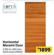 Builders Warehouse Lotus Horizontal Meranti Door-2032m x 813mm offer