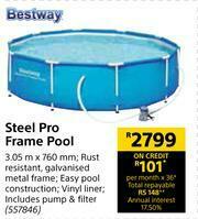 Builders Warehouse Bestway Steel Pro Frame Pool-3.05m x 760mm offer