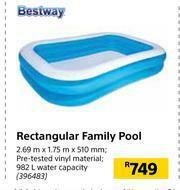 Builders Warehouse Bestway Rectangular Family Pool-2.69m x 1.75m x 510mm offer