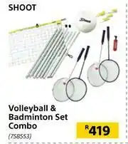 Builders Warehouse Shoot Volleyball & Badminton Set Combo offer