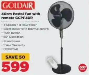HiFi Corp Goldair 40cm Pestak Fan with Remote GCPF40R offer