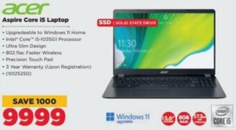 HiFi Corp Acer Aspire Core i5 Laptop offer