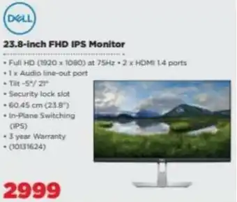 HiFi Corp Dell 23.8 inch FHD IPS Monitor offer