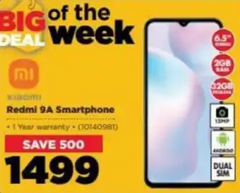 HiFi Corp Xiaomi Redmi 9A Smartphone offer