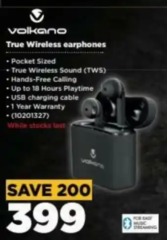 HiFi Corp Volkano True Wireless Earphones offer
