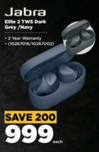 HiFi Corp Jabra Elite 2 TWS Dark Grey/Navy offer