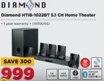 Diamond HTIB-1022BT 5.1 CH Home Theater