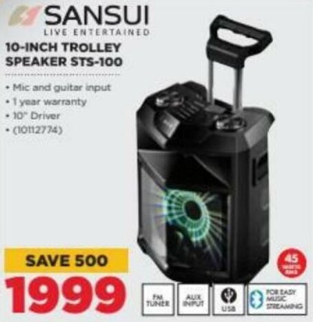 Sansui 2024 trolley speaker